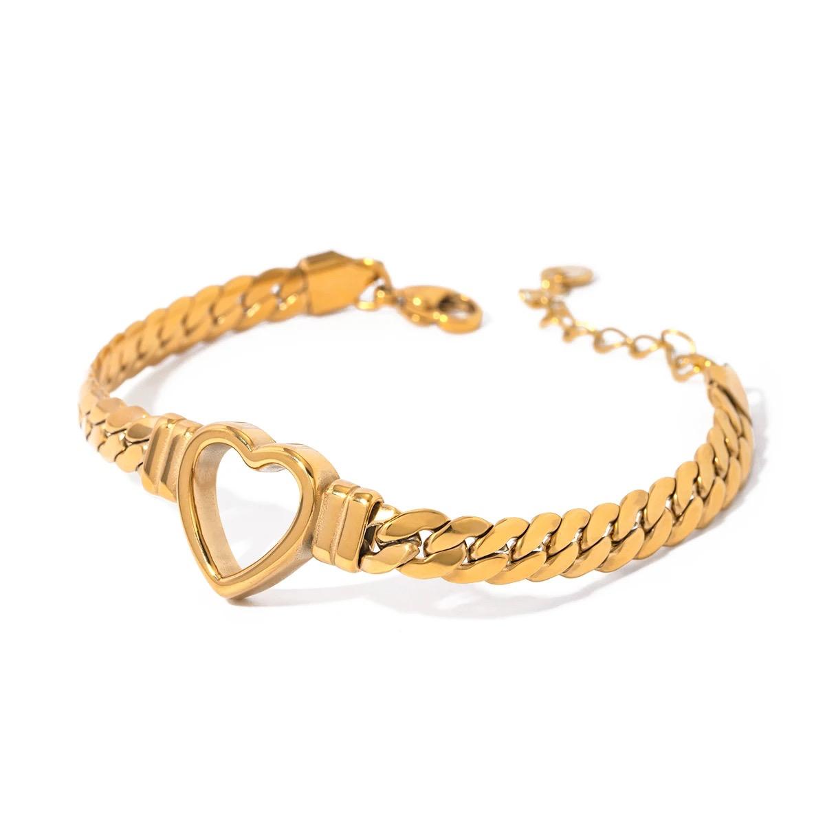 bracciale sweet snake by LaGal in acciaio inossidabile placcato oro 18K