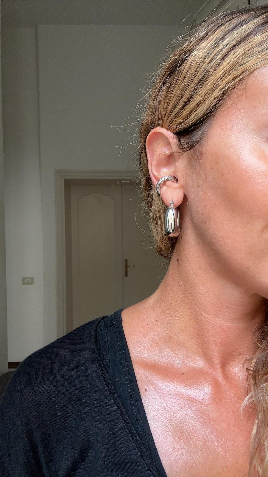 Ear Cuff in acciaio inossidabile anallergici e waterproof "Briciola"